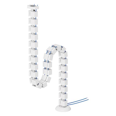 Organizador de escritorio para gestión de cables Neomounts ADS06-132WH, color blanco. (1/5)