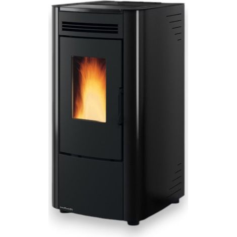 Stufa a pellet ventilata 6.5 Kw in ghisa nera 45,6x50,7xH88,4 cm Ketty evo Nordica (1/5)