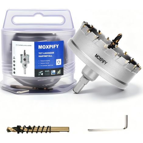 Scie-cloche en métal dur TCT de 90 mm, foret métallique pour acier inoxydable et acier (1/5)