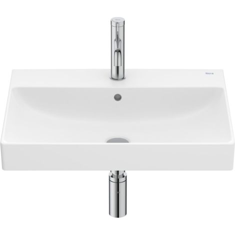 Lavabo mural fineceramic "Ona" avec jeu de fixations 600 x 460 mm - blanc mat - Roca (1/2)