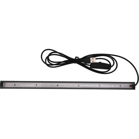 Barre lumineuse LED noire USB multifonctionnelle, tube à lumière noire UV pour chambre à coucher, 5 V (1/5)