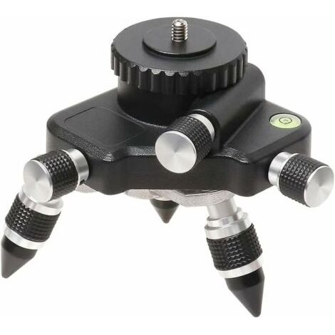 Adattatore di livellamento laser - Base girevole a 360° per treppiede di livellamento laser lineare, base girevole per adattatore di livellamento da 1/4 di pollice e 5/8 di pollice