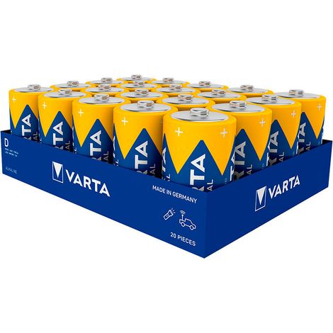 Pilas Varta Industrial Pro LR20 1,5 V Tipo D (20 Unidades)