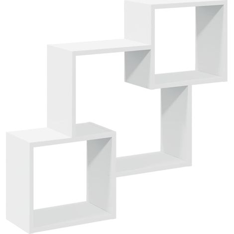 Maison Exclusive - Armario de pared madera de ingeniería blanco 7