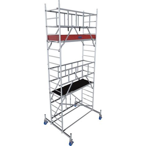 Krause Faltgerüst MONTO ProTec XS Aluminium 5,80 m Baugerüst (1/2)