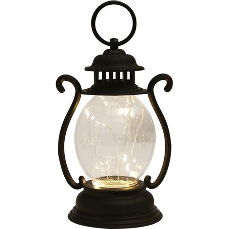 Lanterne vintage à LED, lampe tempête LED, lampes de table de chevet à piles (1/3)