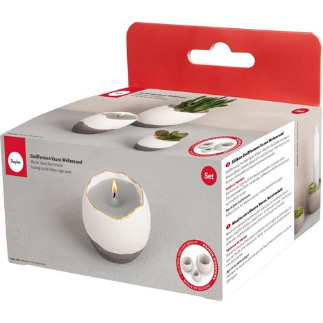 Assortiment de moules pour ramequin en silicone, 3 pces., 3 tailles, 5-9,5x4,2-7,8cm, béton créatif, résine époxy, décoration, cache-pot, bougie-36182000 (1/5)