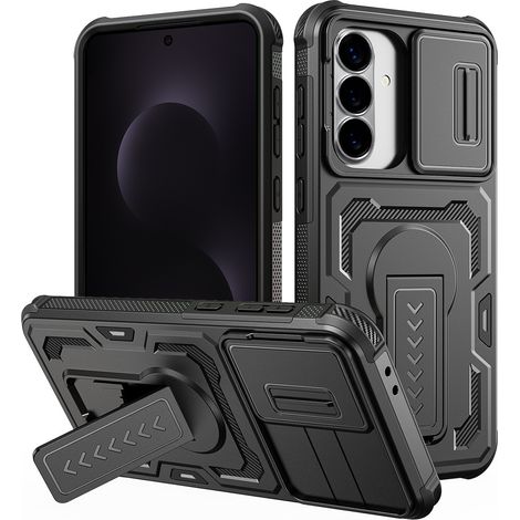 Coque de protection pour Samsung Galaxy S26, avec support, noire (1/5)