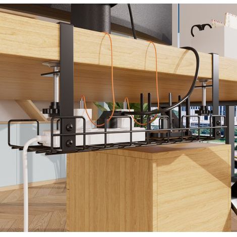 étagère de placement sous le Bureau, station pour ranger les artefacts divins, cabinet de table inférieur suspendu sans perforation, Bureau de rangement remodelage (1/5)