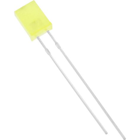 HuiYuan 2534Y1D-KHB-C LED bedrahtet  Gelb Rechteckig 2 x 5 mm 225 mcd 120 ° 20 mA