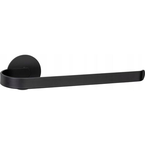 Wenko BIVIO toallero negro mate compacto