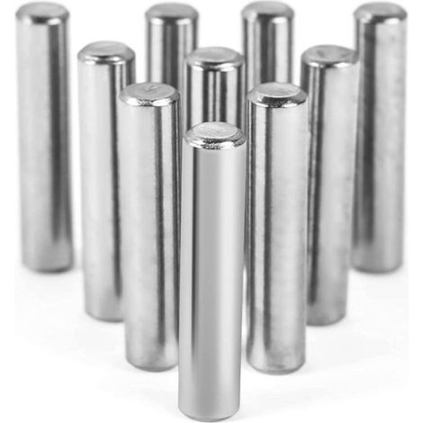 12pcs Goupilles cylindriques - Acier inoxydable 304 Robuste - Étagères meubles - 6 x 40 mm (1/4)