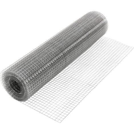 Rete elettrosaldata zincata da 10 metri - Con maglia quadrata da 19x19 mm - Per recinzioni, giardino, voliera e gabbie (1/5)