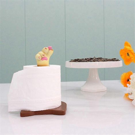 Distributeur de papier toilette en forme de patte de chat (1/4)