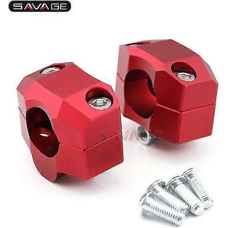 Lenkererhöhungen für Honda CB1000R, CB 500F, CB500X, CB650R (2019–2021) – Clip-Adapter – Motorradzubehör – Erhöhte Höhe um 20 mm – Rot (1/5)