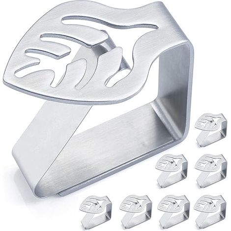Rutschfeste Tischdeckenklammern, 8er-Pack, dekorative Tischdeckenklammern, dick (1/4)