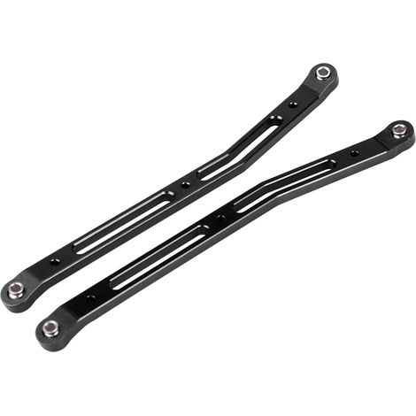 Bras de châssis supérieur arrière en alliage d'aluminium pour voiture RC Axial Rock Racer 90026 (Noir) (1/5)