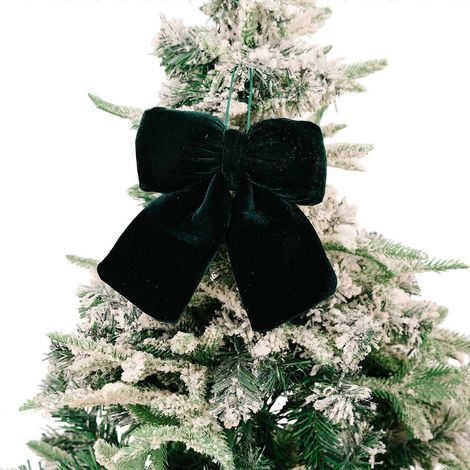Weihnachtsbaum-Anhänger, Außendekoration, Mehrzweck-Hängeschleifen, große Schleifen, Fensterdekoration, Grün M (1/5)
