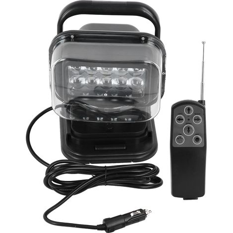 Lampe de recherche LED 50W avec télécommande et base magnétique 360 degrés pour voiture,de DEBUNS