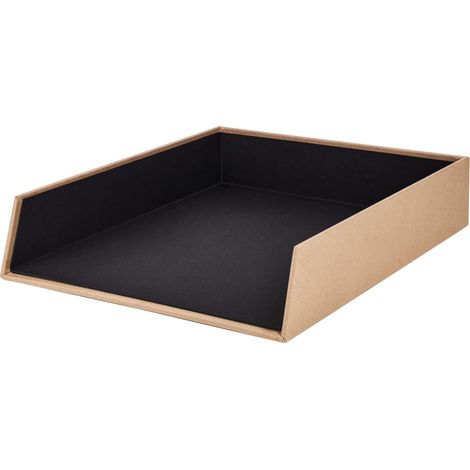 Rössler 1335452620 - S.O.H.O. Cestino per cartelle DIN A4, impilabile, Kraft, 1 pz. (1/4)