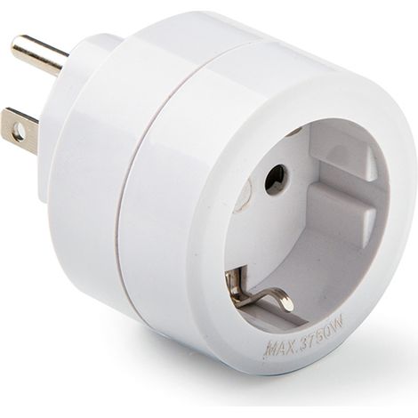 Adaptateur Américain Vers Européen, 15 à 250 V, Blanc