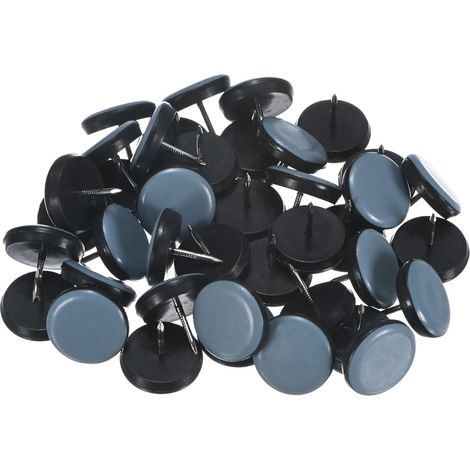 50 patins rembourrés pour pieds de chaise - Patins ronds en feutre de 19 mm pour pieds de meubles (1/4)