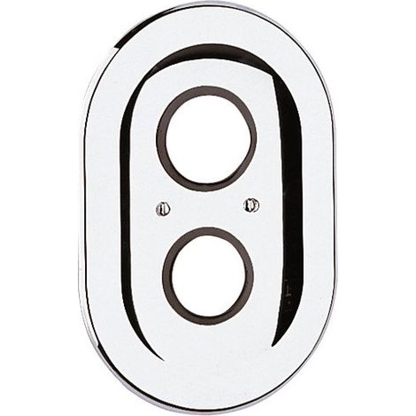 GROHE Rosone ovale 47188 per Autom. 2000/ Sentosa vecchio 225x150 cromo, 47188000 (1/3)