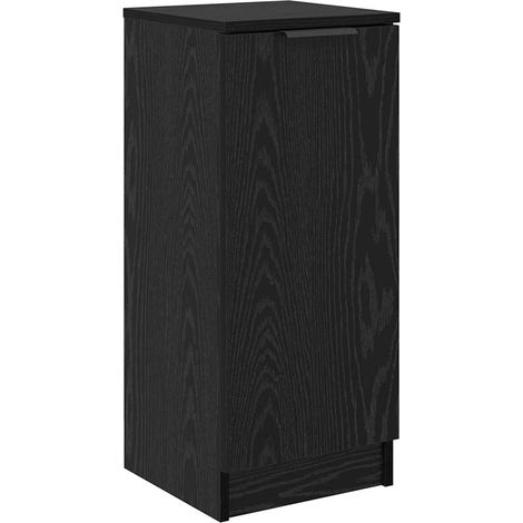 Buffet，Bahut，Meuble de Rangement Chêne noir 30 x 30 x 70 cm Bois d'ingénierie CFW13907 (1/5)
