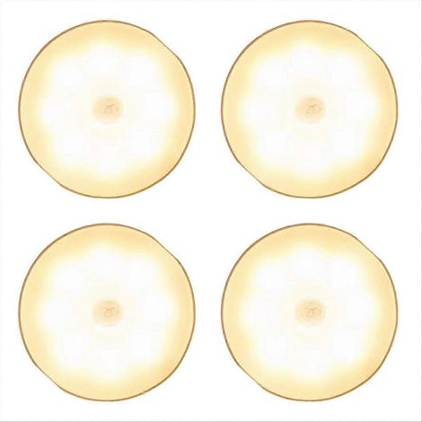 Bewegungsmelder-Nachtlicht, kabellose, wiederaufladbare LED-Nachttischlampe, tragbare Taschenlampe für Küche oder Schlafzimmer. (1/5)