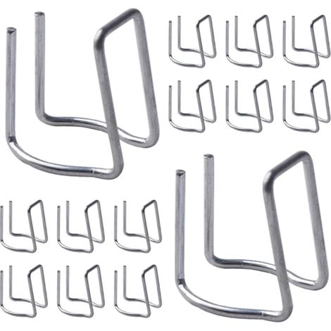 50pcs Pinces pour Serrage en Alliage de Zinc Argenté, Clips Antidérapants Pratiques pour Fixation de Filet de Jardin et Construction D'abris (1/5)