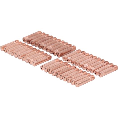 Lot de 40 pointes de contact chalumeau soudure cuivre résistantes haute température 15AK embouts de 0,6 mm à 1,0 mm (1/5)