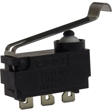 Zippy DW-N3S-04A0A-Z Mikroschalter DW-N3S-04A0A-Z 12 V/DC 3 A 1 x Ein/(Ein) tastend 1 St.