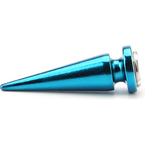 10 Rivets en Métal Bleu avec Clous pour Travail du Cuir et Projets DIY