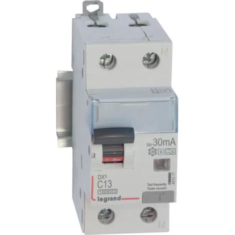 Legrand FI/LS C13 1+N 10KA 30MA A-G (411311 DX3) (1/2)