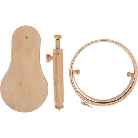 Cadre rond à broder, support portable en bois pour point de croix, accessoires de couture (1/5)