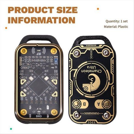 Lecteur Puces Intelligentes RFID Chameleon Ultra, Émulateur Cartes à Puce + 4 Cartes CUID/UID, Duplicateur NFC, 125 000 Octets, (1/5)