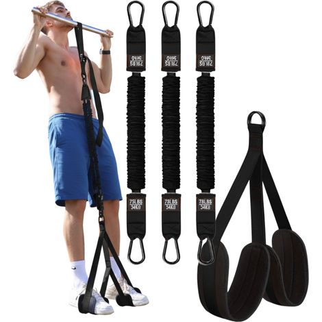 Verstellbare Trainingsbänder für Klimmzüge 34-102 kg - CrossFit-Bänder