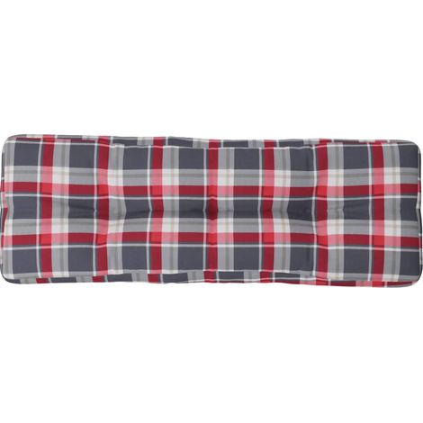 Maison Exclusive - Cuscino per Pallet a Quadri Rossi 120x40x12 cm in Tessuto