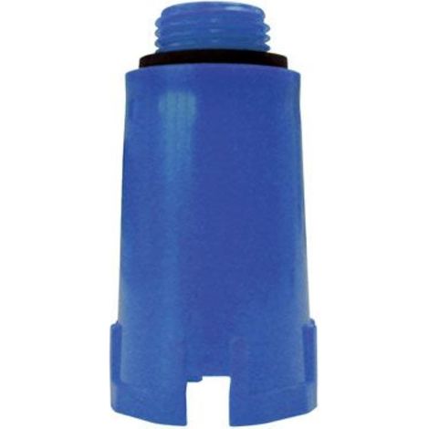 Tappo di collaudo impianti blu plastica (1/3)