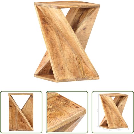 Bois de manguier - Table d'appoint 35x35x55 cm Bois de manguier massif (1/5)
