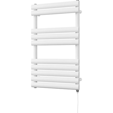 Omeara - White Electric Towel Rail H825mm x W500mm 400w Standard (1/3)