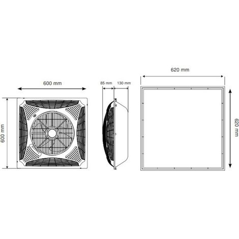 Ventilateur de plafond 60 cm – 3 vitesses – Télécommande – Oscillation – Couleur blanche – Puissance 46W – Pour espaces ouverts – Westinghouse — vue 3