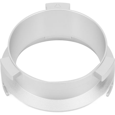 Anneau doseur pour café moulu 51 mm en alliage d'aluminium, entonnoir de dosage mains libres pour machines Delonghi série 9 (9335, 9155, 9355, 9665), couleur argent. (1/5)