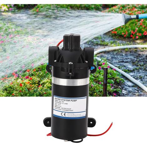 Pompe à membrane haute pression DP-160 160 psi, mini-pompe à eau à membrane 12 V CC, surpresseur de pression d'eau (1/5)