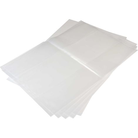 vhbw 5x Sacs compatible avec Dustcontrol DC 1800H aspirateur - polyéthylène, 55cm x 50cm transparent (1/4)