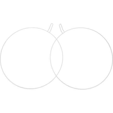 Lot de 2 supports ronds pour fixer un lit bébé fille. Accessoires (1/5)