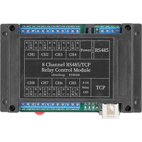 Relaismodul 8 Kanäle 6 Anweisungen Interner Schaltungsschutz Relais Steuerplatine mit Gehäuse DC1 (1/4)