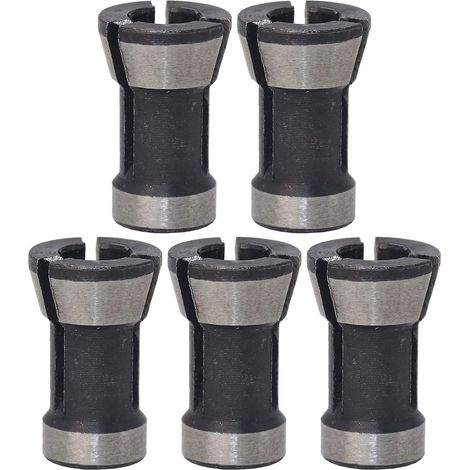 POFET Lot de 5 fraises électriques de haute précision pour travail du bois - 8 mm (1/3)