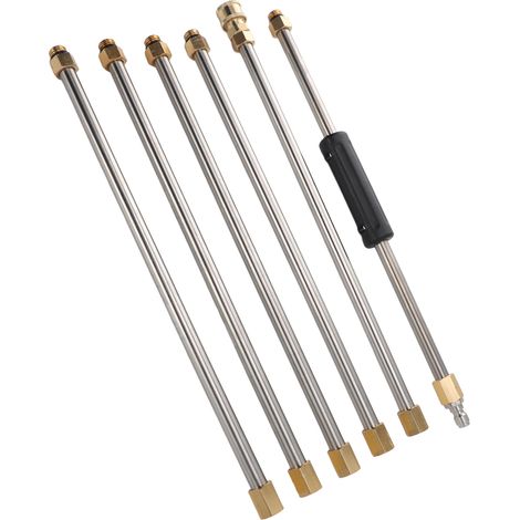 Rallonge pour nettoyeur haute pression 90 pouces lance avec raccord rapide 1/4 pouce pour nettoyage toiture 6 pièces (1/5)
