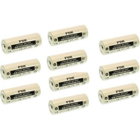 FDK 10 batteria pila 4/5A litio CR17450SE 3V  2500 mAh compatibile HCB 17450